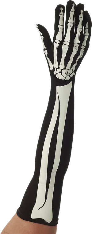 Skeleton Arm Sleeve Costume PNG image