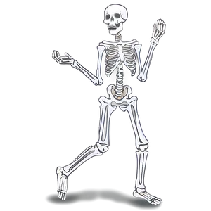 Skeleton Dancing On Beach PNG 06282024