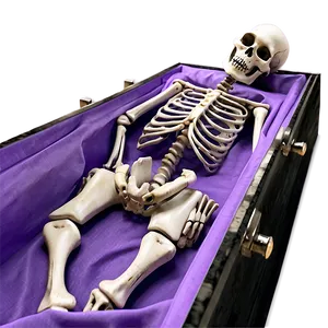 Skeleton In Coffin Png 05032024 PNG image