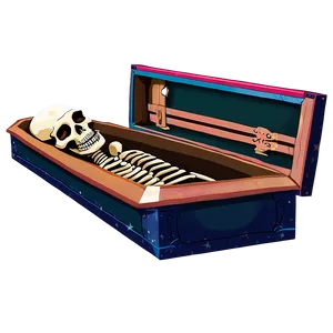 Skeleton In Coffin Png Fit PNG image