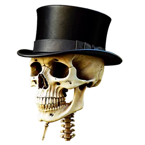 Skeleton In Top Hat Png 50 PNG image