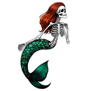 Skeleton Mermaid Png 64 PNG image