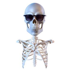 Skeleton With Glasses Png Hex14 PNG image