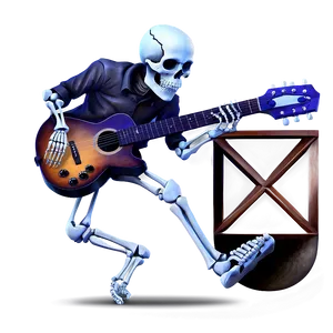 Skeleton With Guitar Png Gug97 PNG image