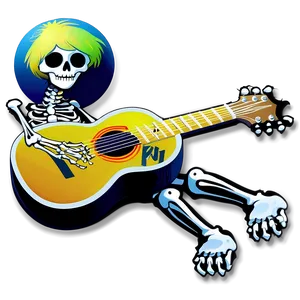 Skeleton With Guitar Png Gyk49 PNG image