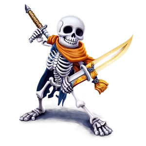 Skeleton With Sword Png 16 PNG image
