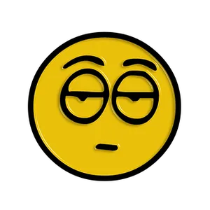 Skeptical Emoji Expression PNG image