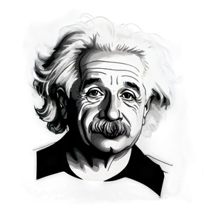 Sketch Of Albert Einstein Png 50 PNG image