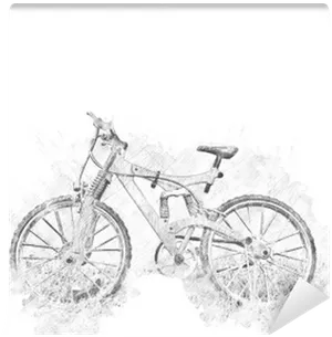 Sketch Style Bicycle Transparent Background.png PNG image