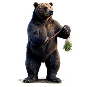 Sketched Bear Drawing PNG 05032024