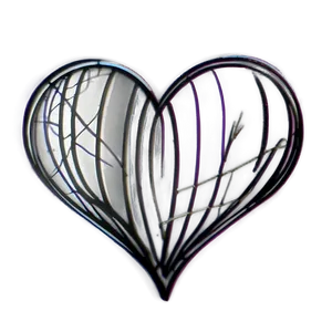 Sketchy Heart Doodle Png Uat79 PNG image