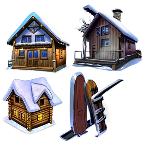 Ski Chalet PNG Rsn69 PNG