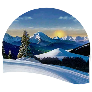 Ski Resort Snow Landscape Png Iwl47 PNG image