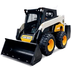 Skid Steer Loader With Operator Cabin PNG 10