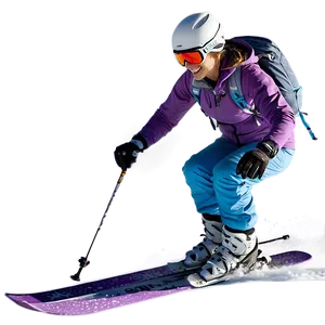 Skiing Adventure PNG Uey