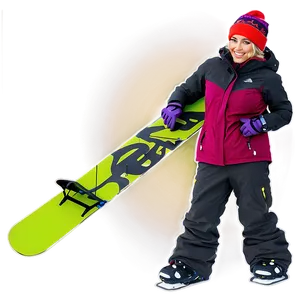 Skiing Winter Outfit PNG 21
