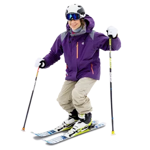 Skiing Winter Outfit PNG 75