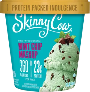 Skinny Cow Mint Chip Mashup Ice Cream PNG image
