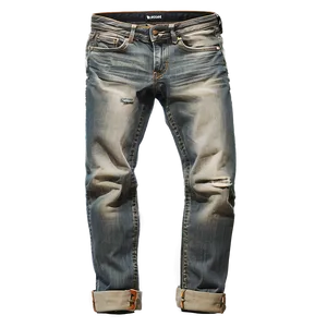 Skinny Folded Jeans Png 45 PNG image