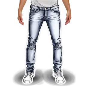 Skinny Jean Outline PNG Pya PNG