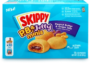 Skippy P Band Jelly Minis Product Packaging PNG