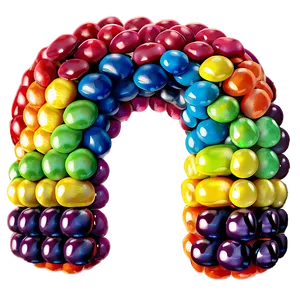 Skittles Rainbow Arch Png 06282024 PNG image