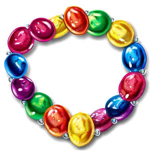 Skittles Rainbow Frame PNG 06282024