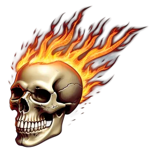 Skull Ablaze Art Png 52 PNG image