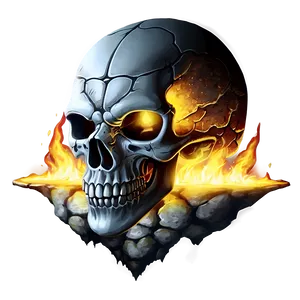 Skull Ablaze Art PNG 59 PNG