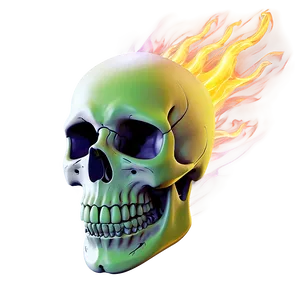 Skull Ablaze Art PNG Odx78 PNG