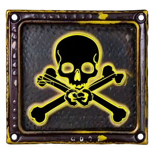 Skull And Bones Warning Sign PNG 25 PNG