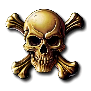 Skull And Crossbones Badge Png 06122024 PNG image