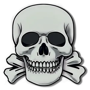Skull And Crossbones Outline PNG Ahv PNG
