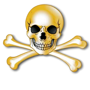 Skull And Crossbones Silhouette PNG 06122024
