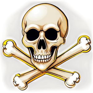 Skull And Crossbones Sticker PNG 06122024 PNG
