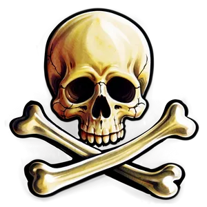 Skull And Crossbones Sticker PNG Vcd PNG