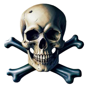 Skull And Crossed Bones Logo Png 06122024 PNG image