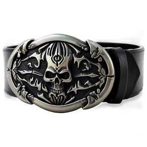 Skull Belt Buckle Png 06212024 PNG image