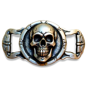 Skull Belt Buckle Png 06212024 PNG image