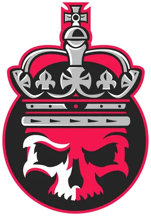 Skull Crown Emblem Logo PNG