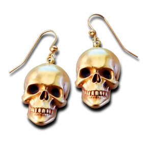 Skull Head Earring PNG Uwt