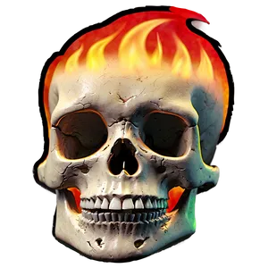 Skull In Blaze PNG Hfd PNG