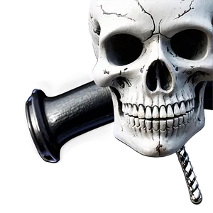 Skull Pirate Flag Design PNG