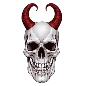 Skull With Horns Png Bet47 PNG image