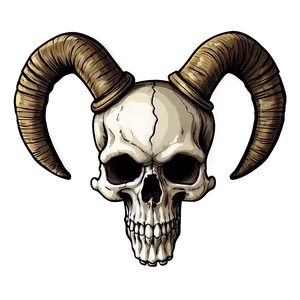 Skull With Horns Png Qaa PNG image