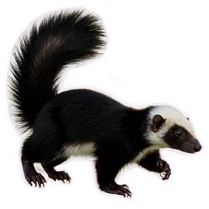 Skunk Posing Png 06262024 PNG image