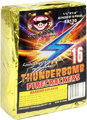 Sky Bacon Thunderbomb Firecrackers Pack PNG image
