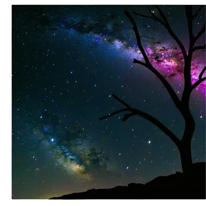 Sky With Galaxy View PNG 56