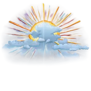 Sky With Sunrays PNG Mhu93