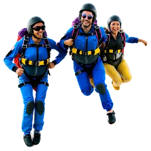 Skydiving Team PNG Pyk